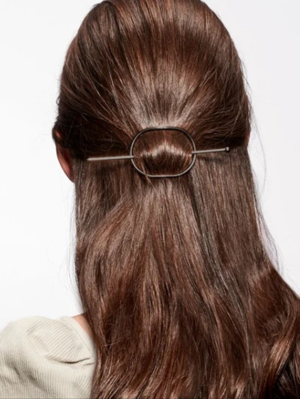 The Hair Edit Hoop & Pin Metal Loop Barrette. NIP - Picture 5 of 9